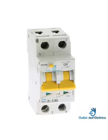 Eaton Pkp42-25/2/c/003 differential circuit breaker 2p 25a c0.03-ac 4.5ka